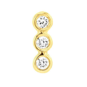 Diamond Bezel Stud Earrings | Kate Morgan Designs
