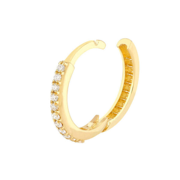 Diamond Huggie Hoop Earring | Kate Morgan Designs