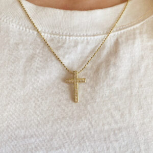 CZ Cross Pendant