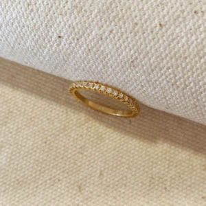 Micro CZ Eternity Band