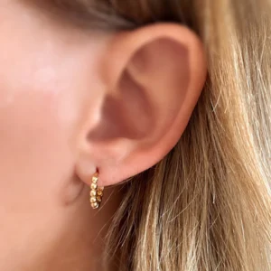 Beaded Hoop Earrings