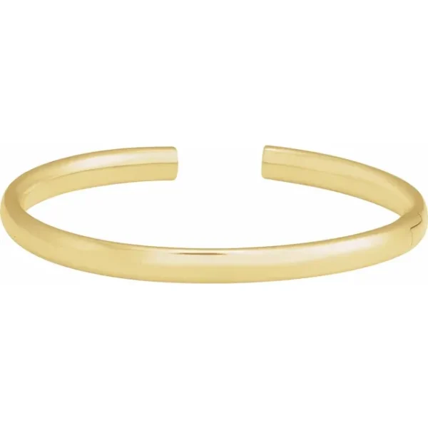 14k Gold Hinged Cuff Bracelet