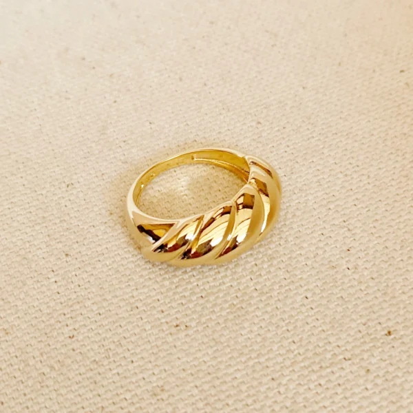 18k Gold Filled Croissant Ring