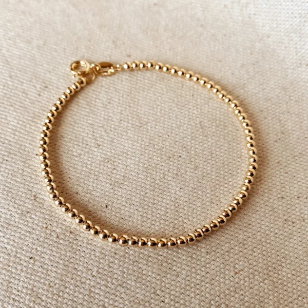 Gold Filled Beaded Bracelet